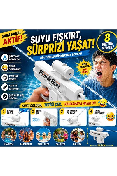 oruçoyuncak Çift Taraflı Islatan Şaka Su Tabancası - 2 Taraflı Mekanizma Geri...