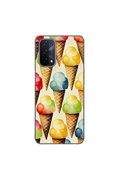 OEM Калъф, съвместим с Oppo A54 5G, A74 5G, силиконов гел TPU модел с десен н...