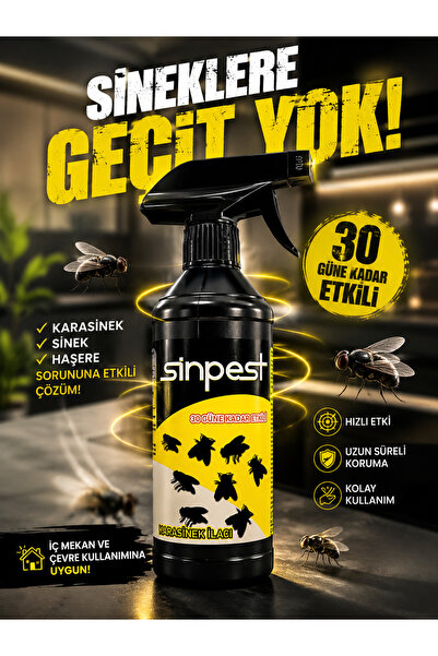 SİNPEST Karasinek İlacı 500 ML – 30 Gün Etkili Güçlü Sinek Spreyi