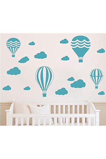 YOYOYU ART HOME DECOR Nursery Room Wall Sticker Clouds and Air Ballon Decorat...