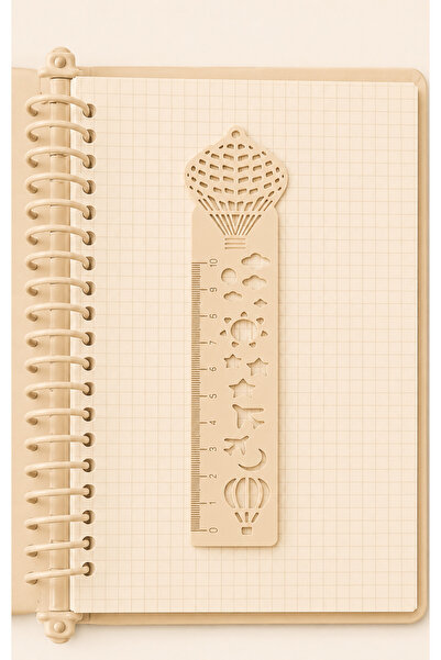 BESİNG Ruler Bookmark with Template |   Multi-Purpose Drawing and Planner Ruler