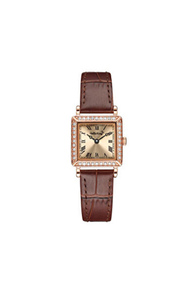 HALO KNIGHT Hello Kitty 23016 women's watch, brown leather, gold dial