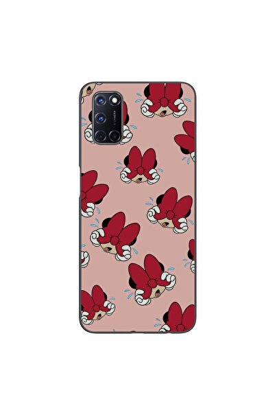 OEM Калъф за Oppo A72 от силиконов гел TPU с десен Мини, червен