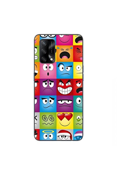 OEM Case compatible with Oppo A74 4G Silicone Gel Tpu Pattern Funny Faces