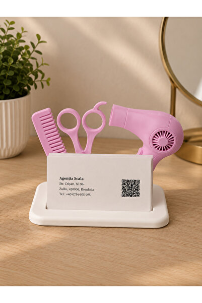 lysiaaccessory Hairdresser Themed Business Card Holder – Decorative Beauty Sa...