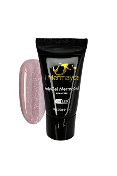 Mermayda Diva Shine Gel UV de construcție, cu sclipici, 30g