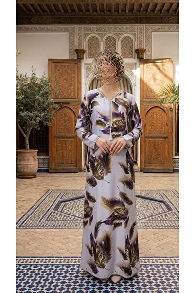 ISHRAQAT AL-AMAL Gelabah/Dress with a Patterned Design Suitable for Festivals...