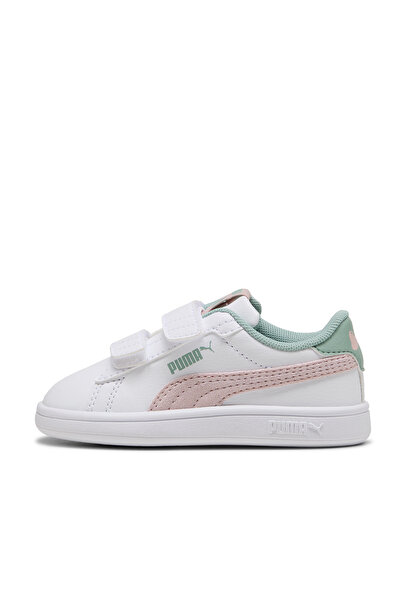 Puma Smash 3.0 Girly V Bebek Beyaz Sneaker