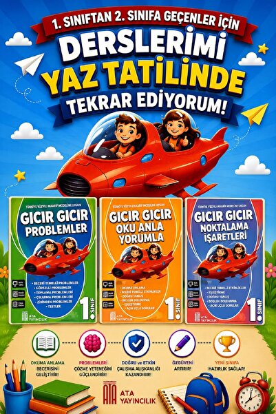 Ata Yayıncılık 1. Sınıftan 2.Sınıfa Geçenler İçin Derslerimi Yaz Tatilinde Te...