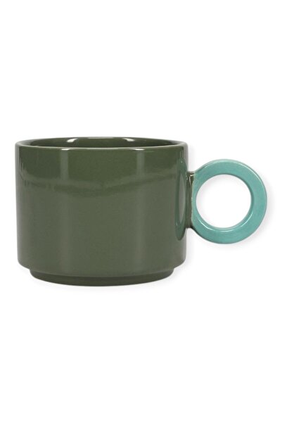 OEM Onahome Κούπα Κεραμική Πράσινο-Μπλε LOU 280ml