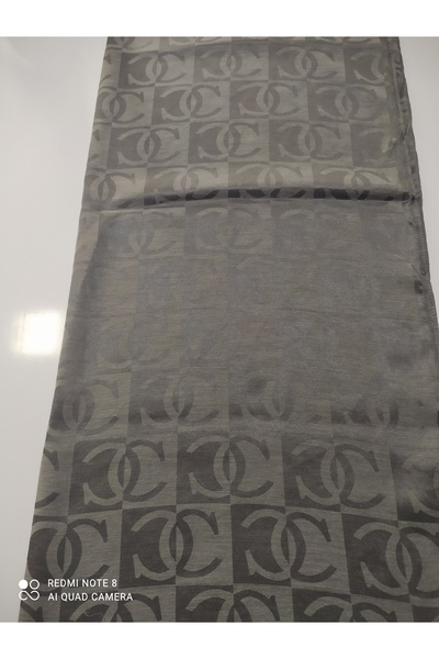 Butik شال قطني بنمط حلقي باللون الرمادي