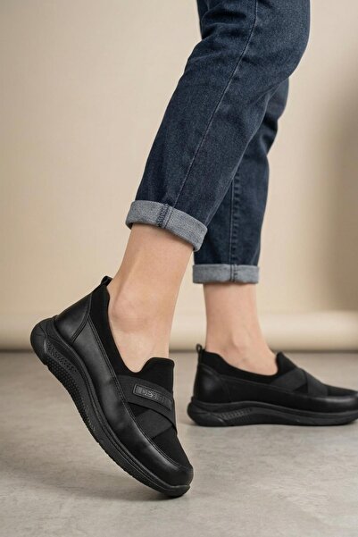 Papuçsepeti Papuç Sepeti 5047 Women's Daily Comfortable Light Sole Casual Shoes