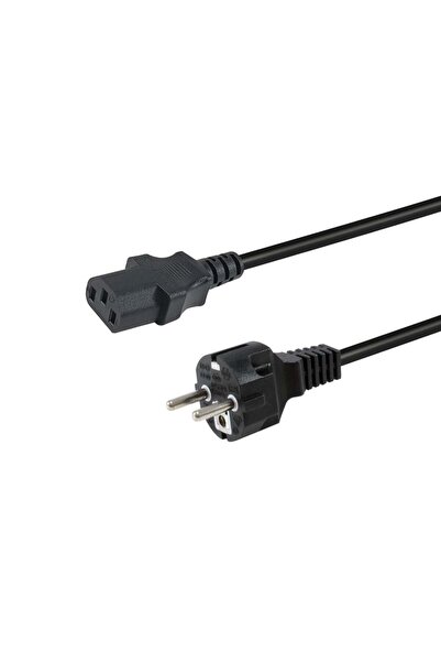 EQUIP Stromkabel CEE 7/7 ->C13 St/Bu schwarz 1.80m PVC
