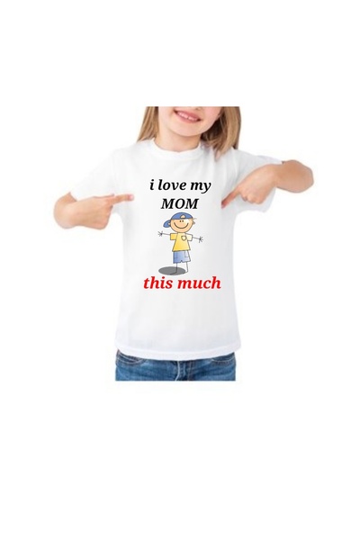 MARİ Tricou copii personalizat ,, i love my mom"