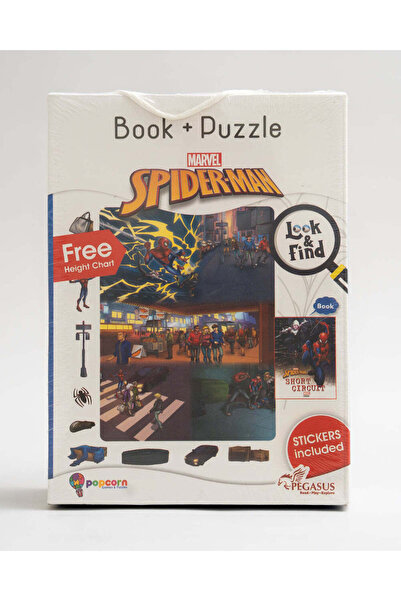 POPCORN Marvel Spiderman Look & Find Short Circuit-Learning Kit-Includes Book...