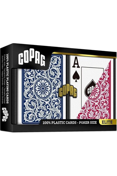 Cartamundi Cărți de poker Copag albastru/roșu 2 buc EDUKAMP