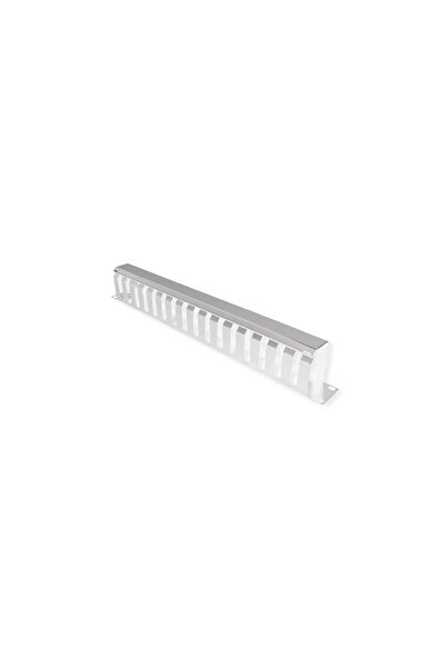 VALUE 19 P≈Çyta frontală 1 U cu canal de direcție 40 x 60 mm, gri