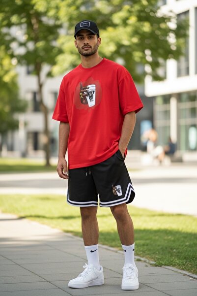 FS CABİN Streetwear Red Combination 2-Piece Set