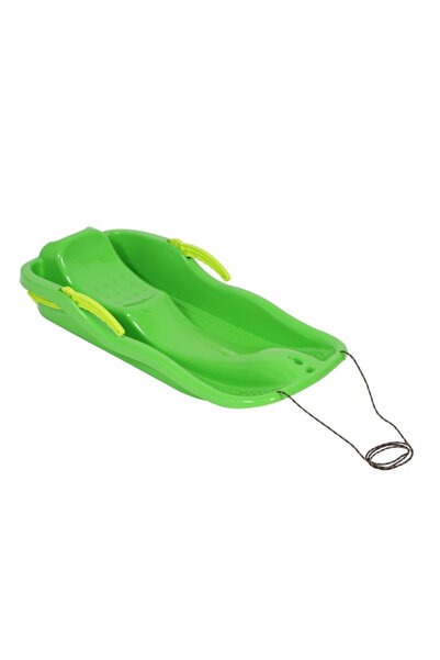 OEM Sanie copii, Plastic, Forma bob, Mecanism franare, 87 x 40 x 18 cm, Verde