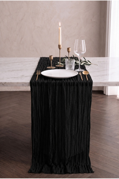 Soft Kare Față de masă din tul boem, 100% bumbac, decor modern pentru casă, s...