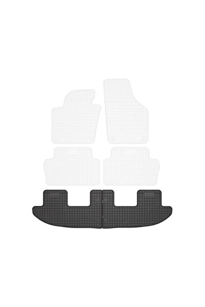 OEM Rubber car mats, Compatible with Seat Alhambra II 2010-2020, Row 3, Anti-...