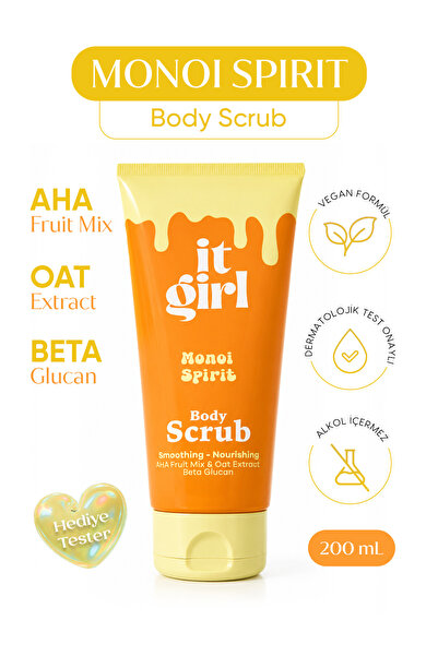 It Girl Monoi Spirit AHA & Beta Glucan Pürüzsüzleştirici Vücut Peeling | Body...