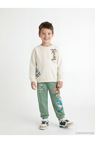 LC Waikiki Hanorac și pantaloni de trening pentru băieți, cu imprimeu Mickey ...