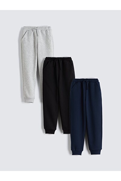 LC Waikiki Pantaloni de trening jogger de bază pentru băieți cu talie elastic...