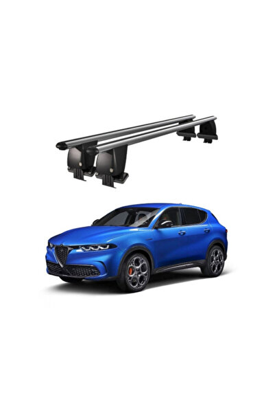 OEM Aluminum car trunk crossbars compatible with smooth roof Alfa Romeo Tonal...