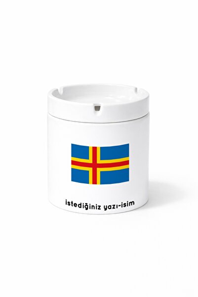 Kirbi Reklam Country Ax Åland Islands Åland Islands Flag Flag Printed Ashtray...
