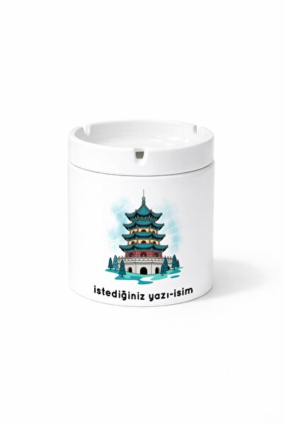 Kirbi Reklam هدية منفضة سجائر مطبوعة على الوجهين من Diger The Nanjing Tower P...
