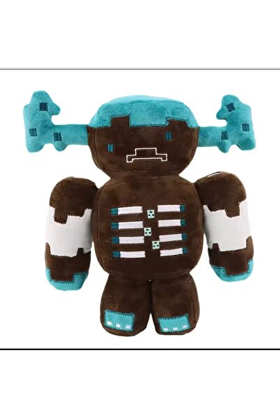 charmerprincesses minecraft kahverengi warden peluş oyuncak 30 cm ithal peluş