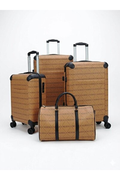 sea gulf Travel Bag Leather Luggage Set 4 Pcs