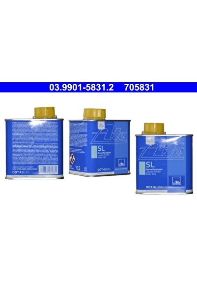 OEM Brake fluid ATE SL DOT 4 0.5L – 03.9901-5831.2 / 705831