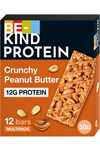 BE-KIND Be Kind Protein Bar with Crunchy Peanut Butter, 12g Vegan Protein, Gl...