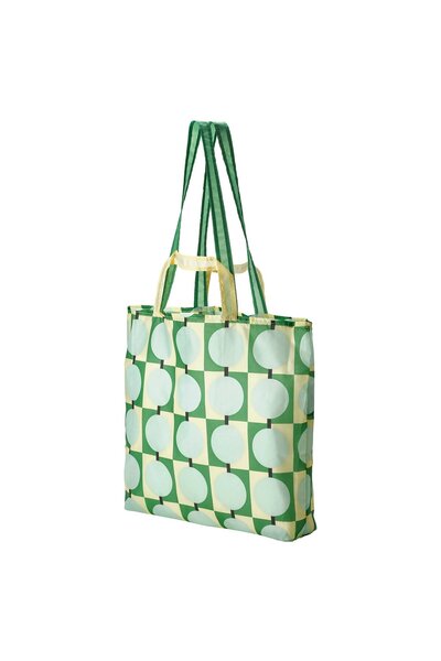 SKYNKE Carrier bag, pale yellow/multicolour, 45 x 36 cm