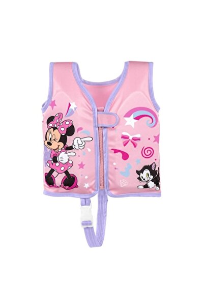 Vervo.ro Vestă de înot pentru copii, din spumă, roz deschis, model Minnie, 1-...