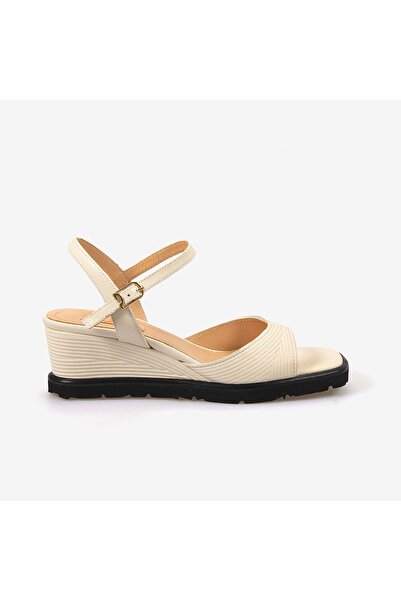 KEMAL TANCA Hawen Angels Women's Genuine Leather Ankle Strap 7.5 cm Padded He...