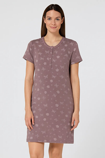 Serena Women's long-sleeved nightgown, 100% Cotton