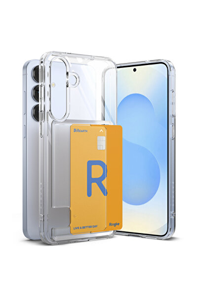 Ringke Husa pentru Samsung Galaxy S25, Fusion Card, protectie antisoc, transp...