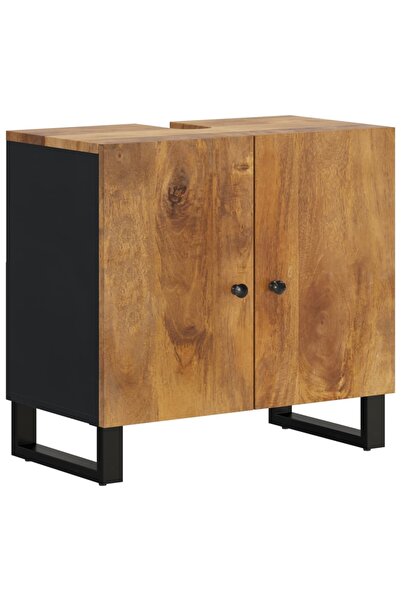 vidaxl Dulap de chiuvetă 62x33x58 cm lemn masiv mango & lemn compozit
