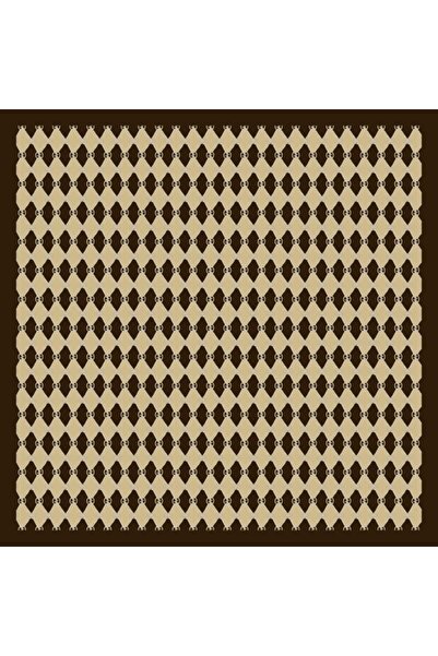 Beyaz İpek Soft Scarf 1001-Coffee/Gold