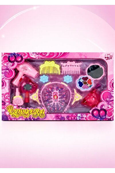 DAT Beauty Set with Colorful Makeup, Hair Combs, Mirrors, Clips & Hair Access...