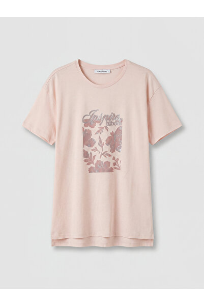 LC Waikiki Tricou pentru damă cu imprimeu cu gât crew