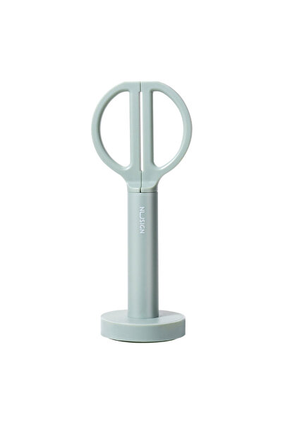 Deli Desk Scissors with Stand 18cm Green NUSIGN