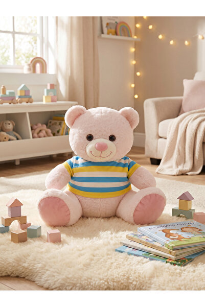 Toyzoy Toys Elbiseli Ayıcık Peluş 55 cm – Tatlı & Şık Hediye Oyuncak