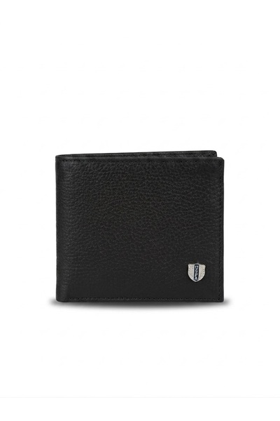 U.S. Polo Assn. Men's Black Leather Wallet Plcuz8407