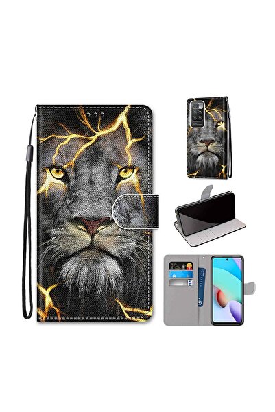 sscase Coloured Drawing θήκη Πορτοφόλι Fission Lion (Xiaomi Redmi 10)
