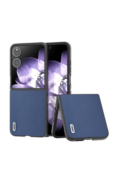 sscase ABEEL Genuine Leather Σκληρή Θήκη Blue (Xiaomi Mix Flip 5G)