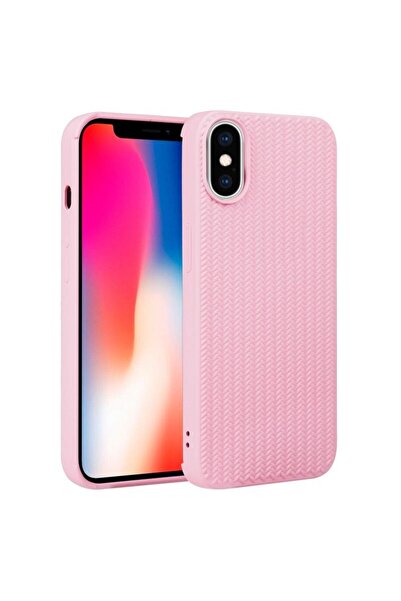 sscase Weave Texture Θήκη Σιλικόνης Pink (Apple iPhone X/Xs)